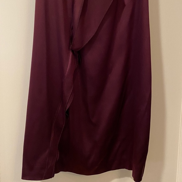 Vince Silk Halter Mini Dress - size XS - Burgundy Wine - Picture 6 of 12
